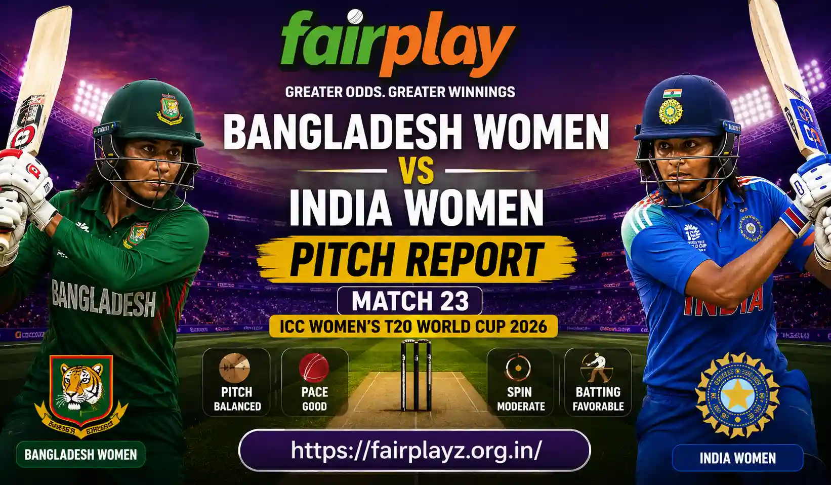 Bangladesh Women vs India Women Pitch Report_Match 23_ICC Women's T20 World Cup 2026